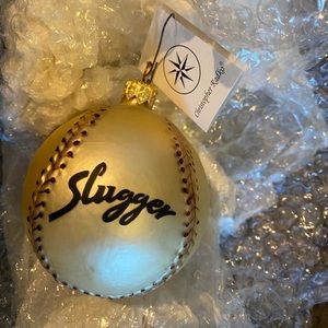 Christopher Radko slugger ornament